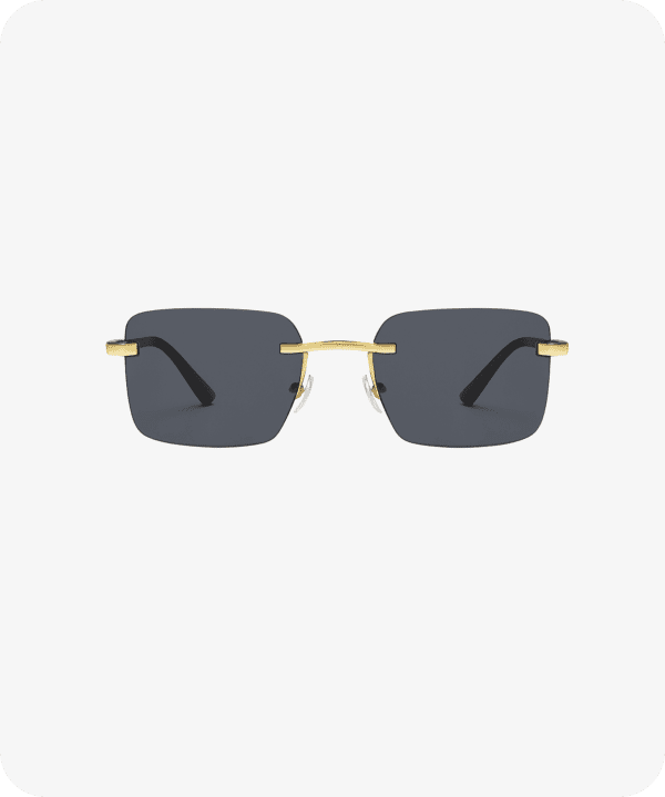 Noir Gold Rimless Shades